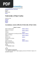 University of San Carlos Masters Programs