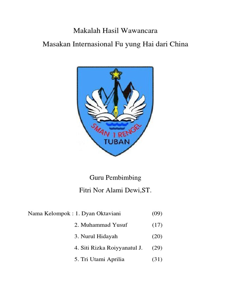 Makalah Masakan Internasional