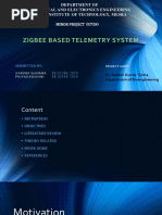 Zigbee Based Telemetry System: Department of Electrical and Electronics Engineering Birla Institute of Technology, Mesra