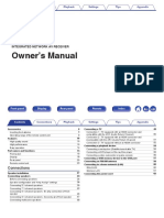 Denon AVR-X1400 Manual