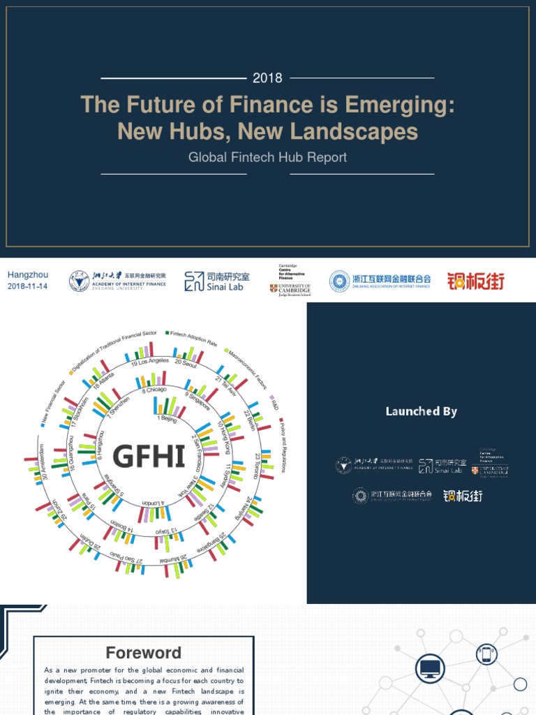 2018 Ccaf Global Fintech Hub Report Eng | PDF | Financial Technology ...