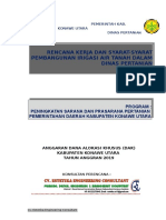 Rencana Kerja Dan Syarat-Syarat Pembangunan Irigasi Air Tanah Dalam Dinas Pertanian