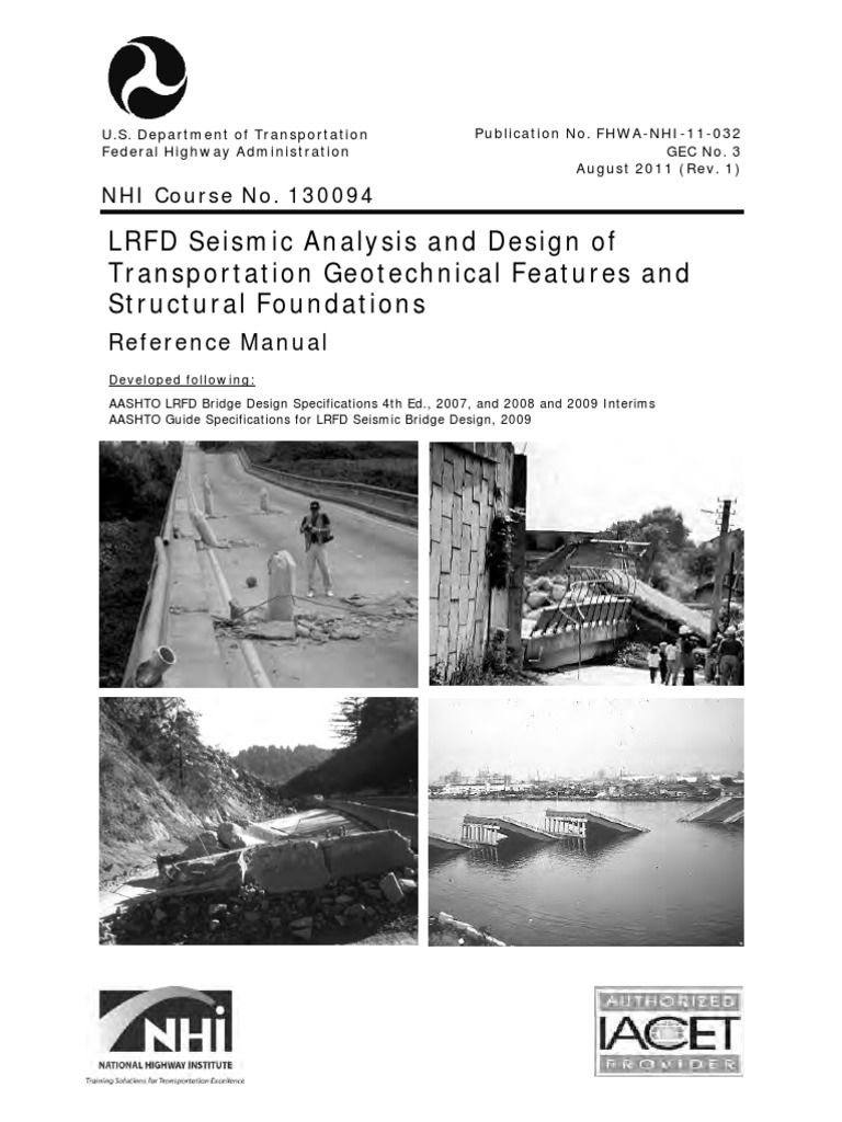LRFD Seismic Design Guide 2011 | PDF | Geotechnical Engineering ...