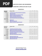 Downloaded From: B.E. Computer Science and Engineering 3 & 4 Semesters Curriculum and Syllabi Semester Iii