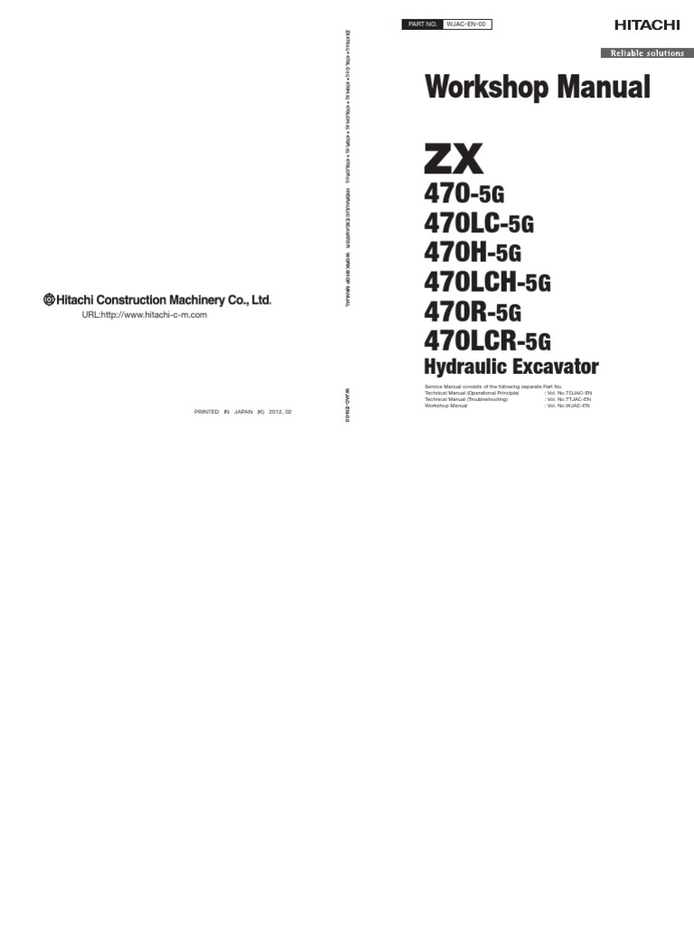 ZX470-5G Workshop Manual | PDF | Nature