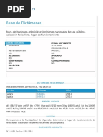 Dict. Contral. (f.l. - Munic. Algarr.) y Otros
