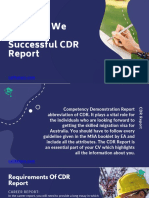 How Can We Write a Successful CDR Report