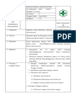 Sop Persiapan Kerja Laboratorium