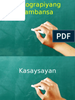 KASAYSAYAN - Ortograpiyang Pambansa