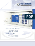 Microprocessor-Controlled Leak Tester 3925-0060: Technical Data