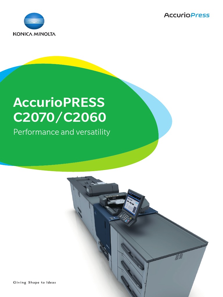Accuriopress C2070/C2060: Performance and Versatility | PDF | Image ...