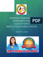 Barangay Manggahan Community-Wide Clean-Up Drive #Battle For Esteros & Rivers