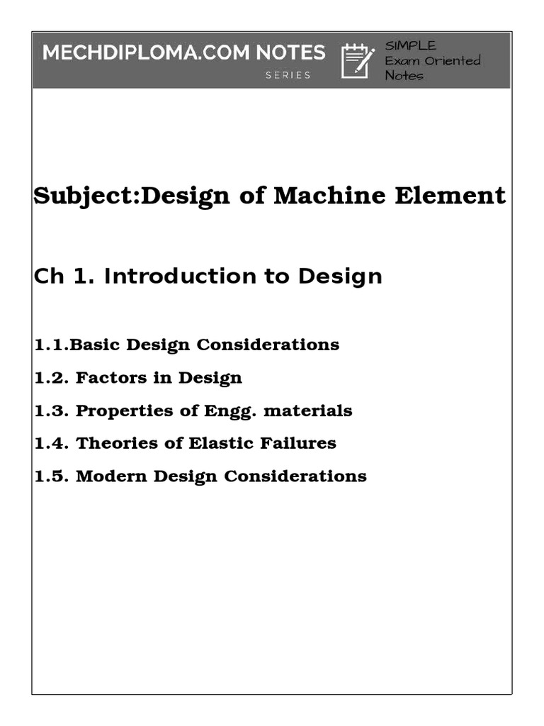 17610-Shaikh-sir-Notes-Ch 1. Theory On Introduction To Design | PDF ...