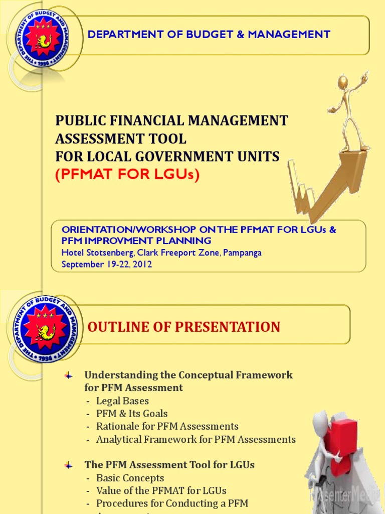 PFM Assessment Tool for LGUs Workshop | PDF | Governance | Poverty ...