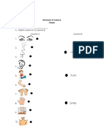 Reviewer in Science: Kindergarten Worksheet