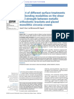 Effect of different surface treatments and bonding modalities on the shear bond strenght between metalic.pdf