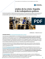 España Bate Su Récord de Trabajadores Pobres, 11-8-19