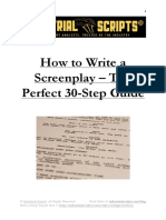 How To Write A Screenplay