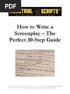 How to write a screenplay