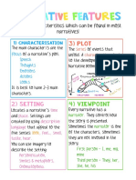 Narrative Features Anchor Chart