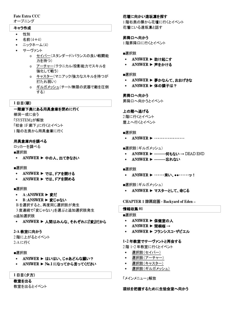 Fate Extra Ccc Pdf