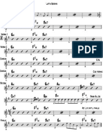 Let's Groove Tonight - Lead Sheet