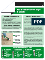 How To Fill Seal Concrete Gaps Cracks