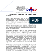 Narrative Report On Nutrition Month POO ES