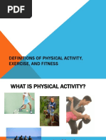 Definitions of Physical Activity, Exercise, and Fitness