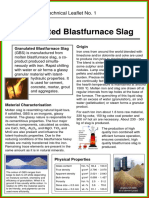 Granulated Blastfurnace Slag: Technical Leaflet No. 1