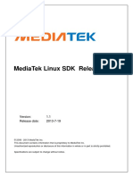 MediaTek Linux SDK Release Notes