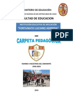 Carpeta Pedagogica FLH 2016