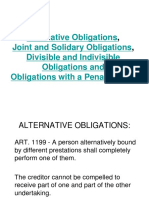 Alternative Obligations, Etc