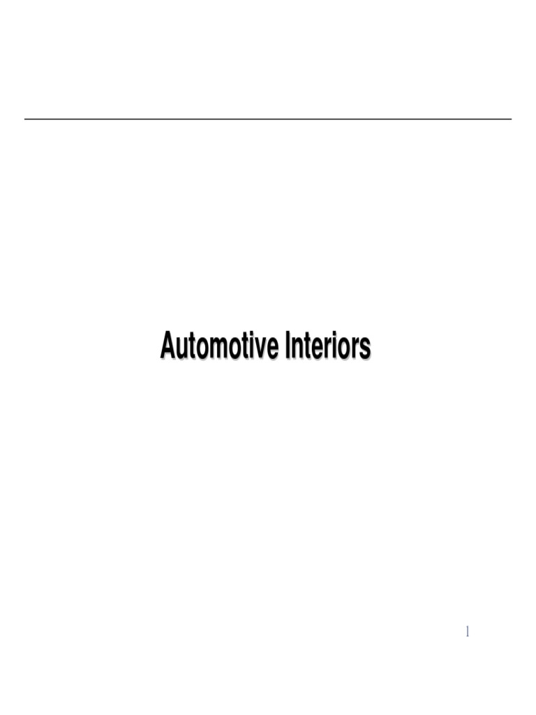 Automotive Interiors PDF Door Airbag