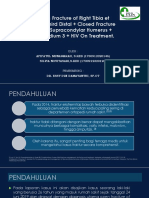 Open Fracture of Right Tibia Et Fibula Third