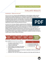 Evaluate Results: Washington Data Coaching Development