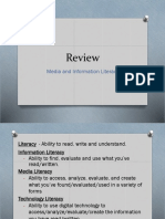 Review: Media and Information Literacy
