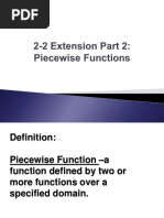 Piecewise Functions