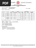 B.A. (Honours) 6Th Semester Examination: D.M. College of Arts