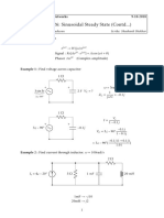 Lecture 26: Sinusoidal Steady State (Contd... ) : Lecturer: Dr. Vinita Vasudevan Scribe: Shashank Shekhar