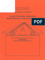 Control Technology Assessment: Metal Plating and Cleaning Operations