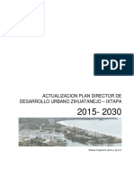 Actualización del Plan Director de Desarrollo Urbano de Zihuatanejo-Ixtapa 2015-2030