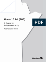 Grade 10 Art (20G) : A Course For Independent Study