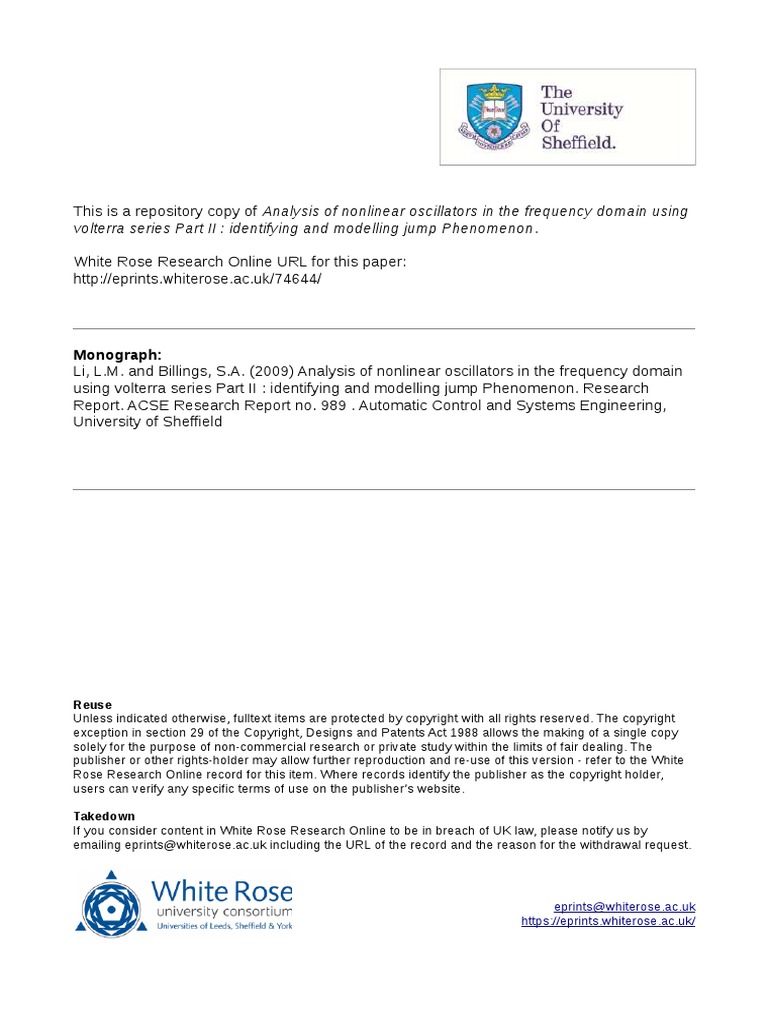 Analysis of Nonlinear Oscillators in The Frequency Domain Using ...