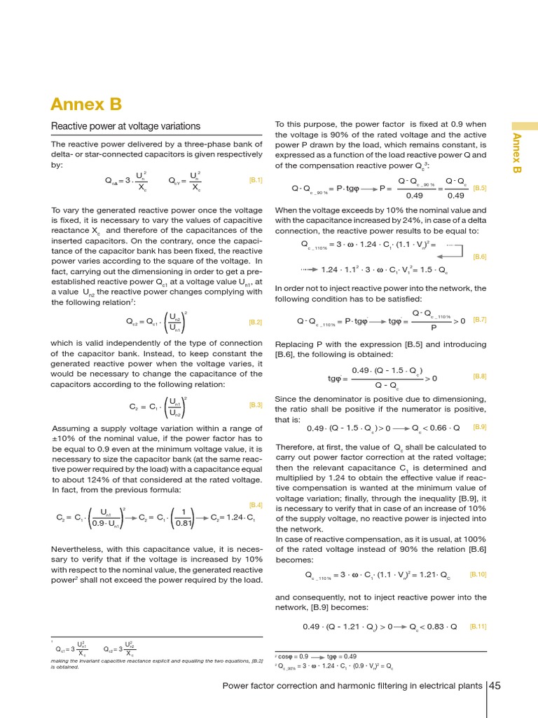 Reactive Power at Voltage Variations | PDF | Ac Power | Capacitor