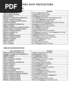 VERBS With Prepositions