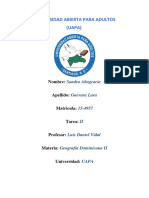 Tarea II de Geografia Dominicana II