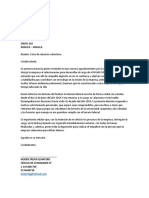 Carta de Renuncia