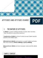 Attitudes and Attitude Change: Influencing Thought and Feelings
