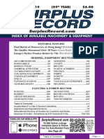 SEPTEMBER 2019 Surplus Record Machinery & Equipment Directory